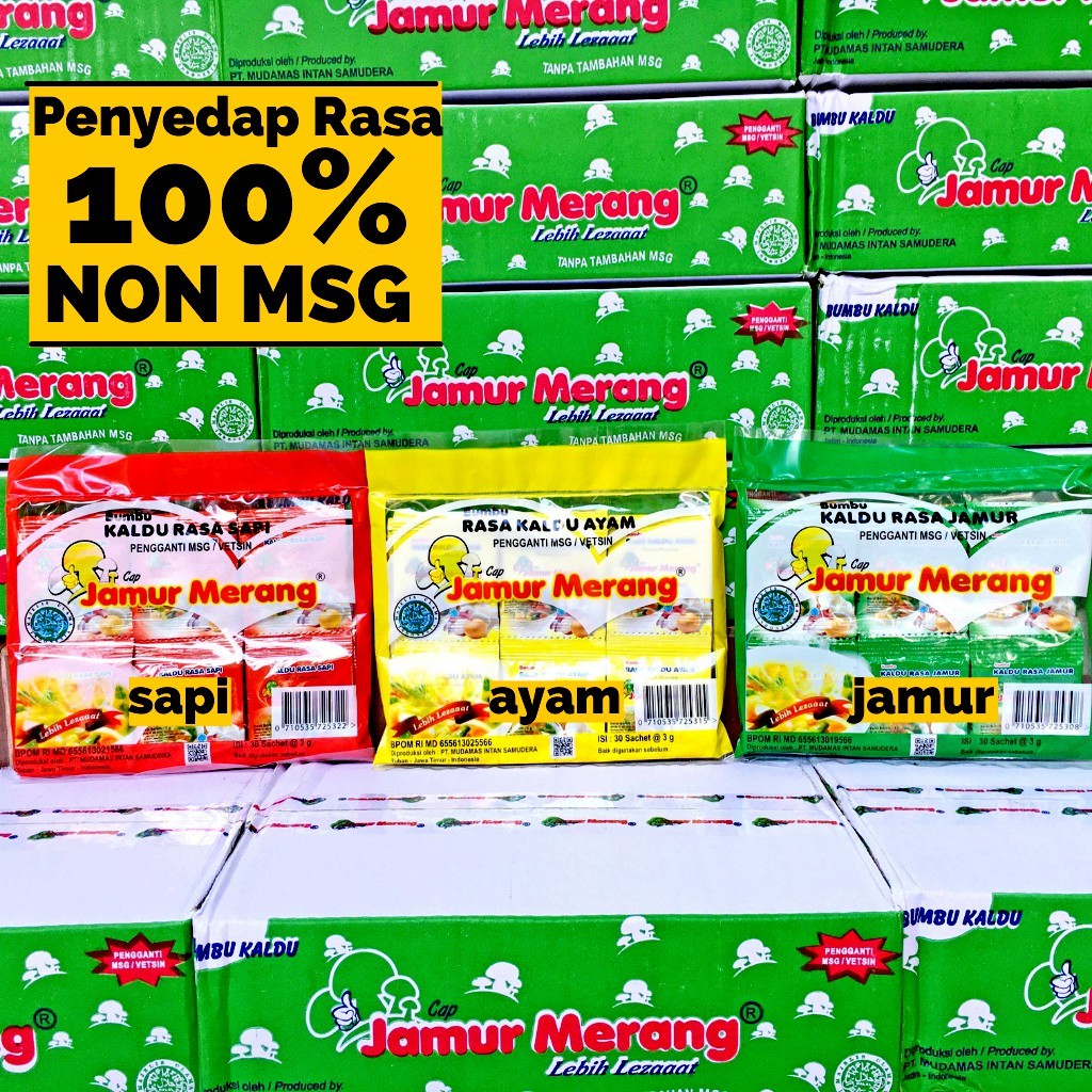 

Kaldu Jamur Merang Alami 90 Gram 1 Dus