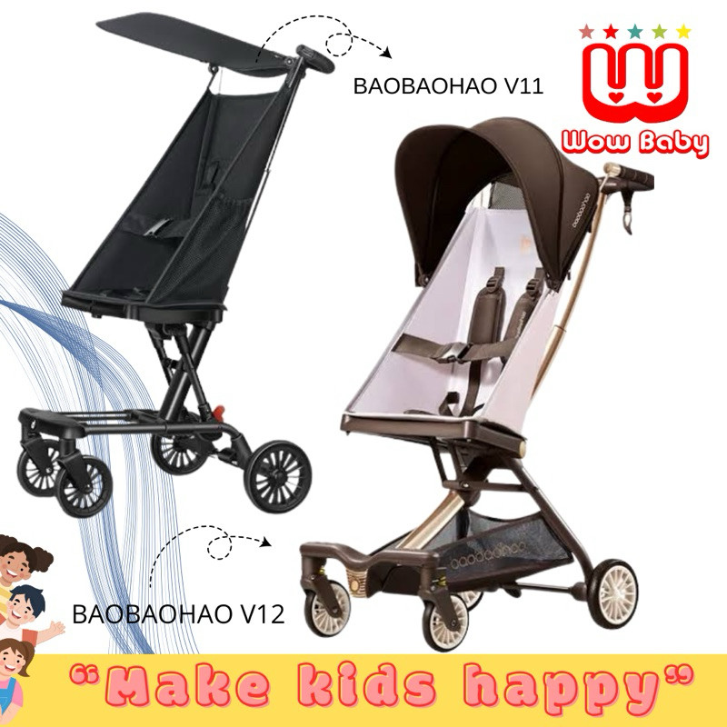 BAOBAOHAO MAGIC STROLLER V-11 (V-17) & BAOBAOHAO V-12 Stroller Anak / Lw982 pacific ringan 2.8kg TER