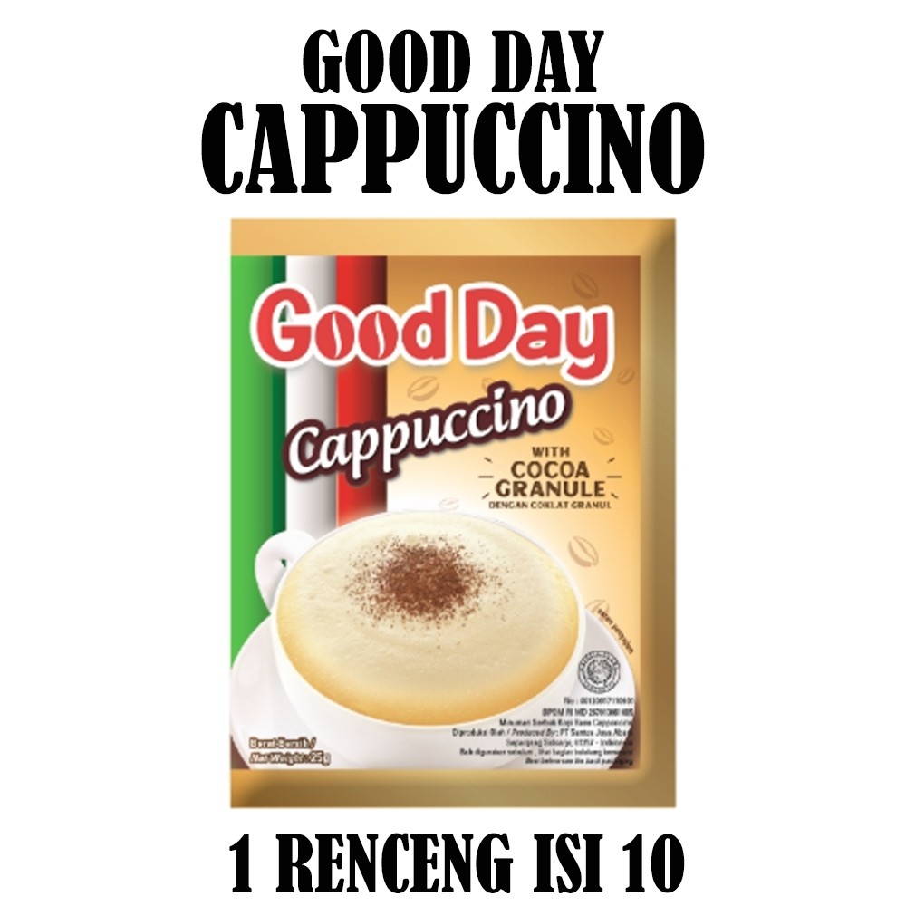 

GOOD DAY CAPPUCCINO RENCENG ISI 10