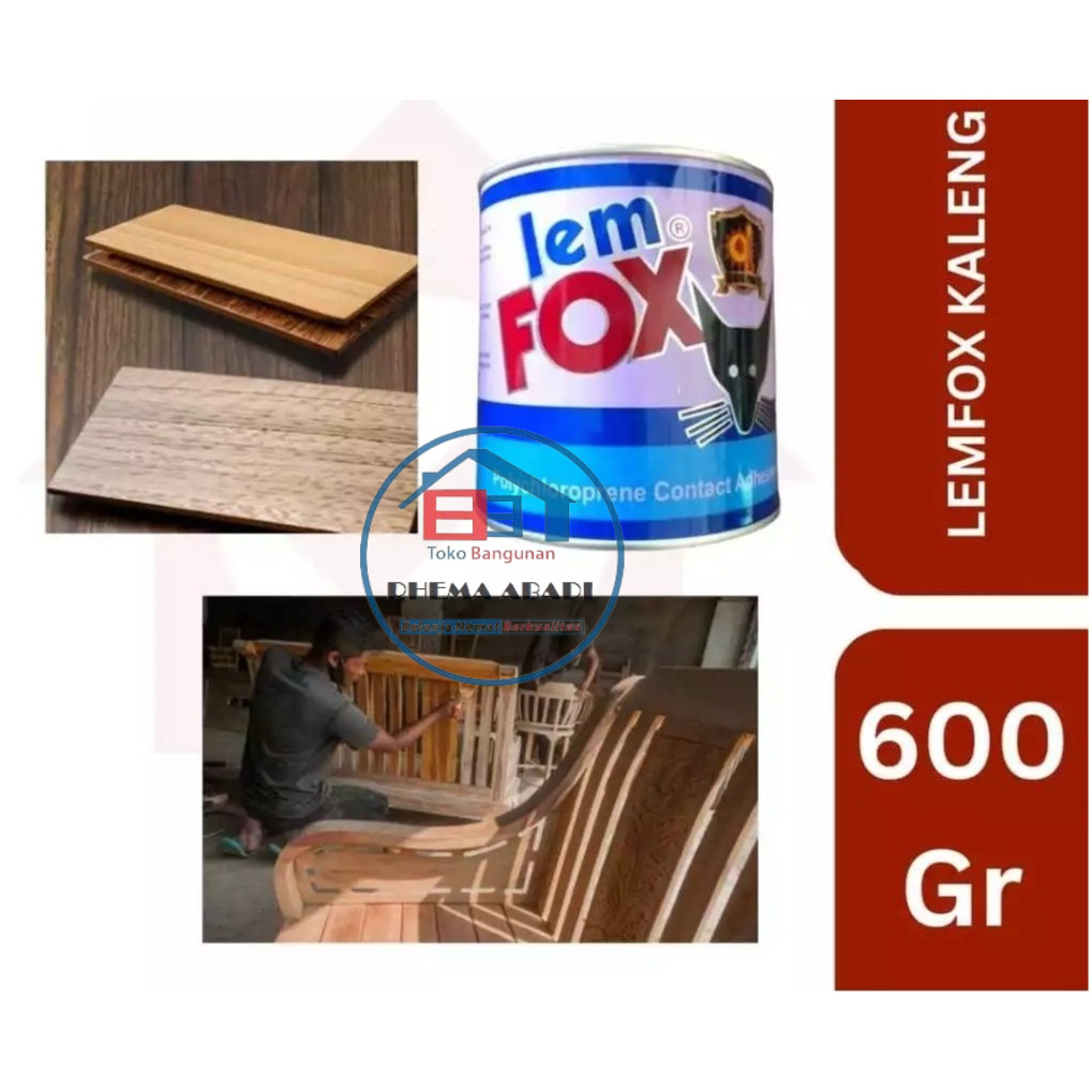 

RHEMA Lem Fox Yunior Biru Kaleng 600 gr | Lem Kuning Sepatu Bening