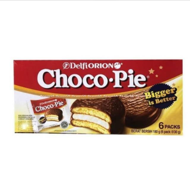 

DELFI ORION CHOCO PIE bigger 180gr isi 6 Pack - ARM