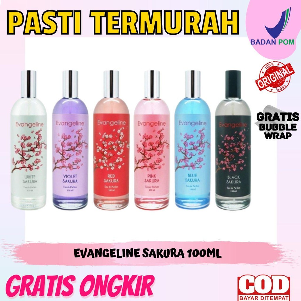 Promo Parfum Wanita Evangeline Sakura 100 ml Minyak Wangi Cewek Wanita Tahan Lama Murah Thailand Mob