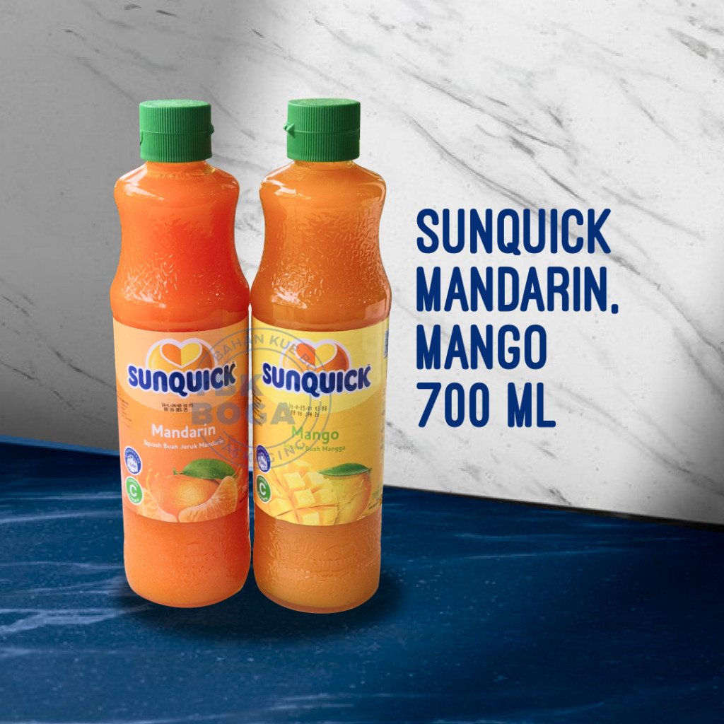

Sunquick Squash 700 ml ( Mandarin, Mango, Orange ) Sirup Buah Mangga Manga Jeruk Syrup