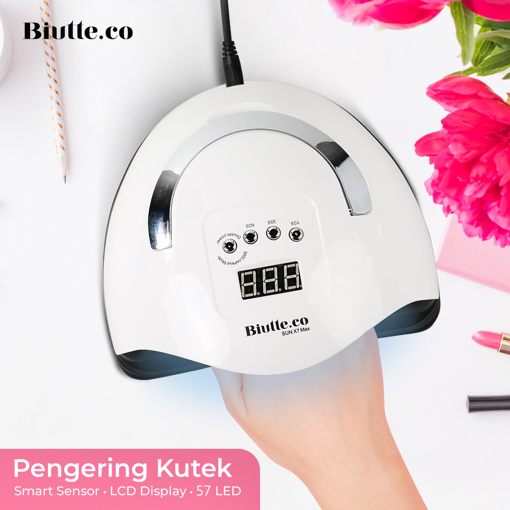 Pengering Kutek UV Lamp Nail Dryer Smart Sensor LCD Display - X7 MAX