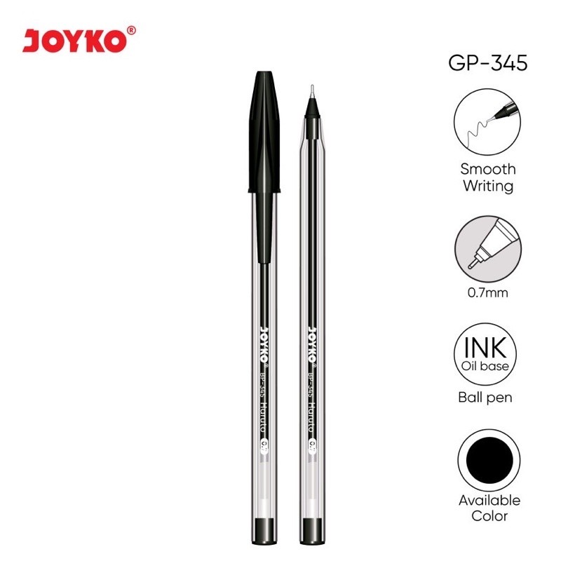 

(1 PCS) Ball Pen Pulpen Pena Joyko BP-345 HARUTO 0.7 mm - Pulpen Joyko Haruto BP 345 0.7MM