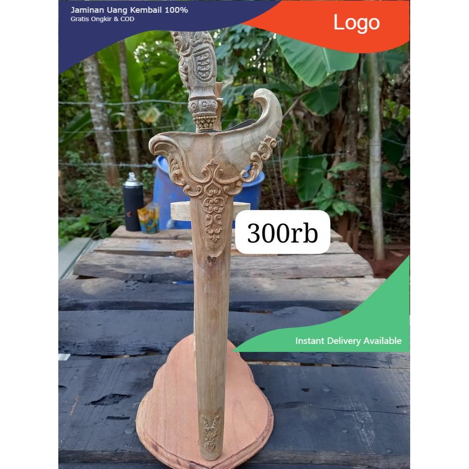 warangka keris dari kayu jati ladrang pakem majapahit ukiran 3d super alus deder pakeman gratis stel