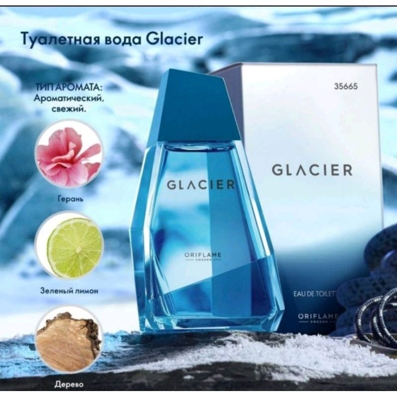 Bdt Glacier Biru EDT Oriflame 100ml Aroma Segar Pria