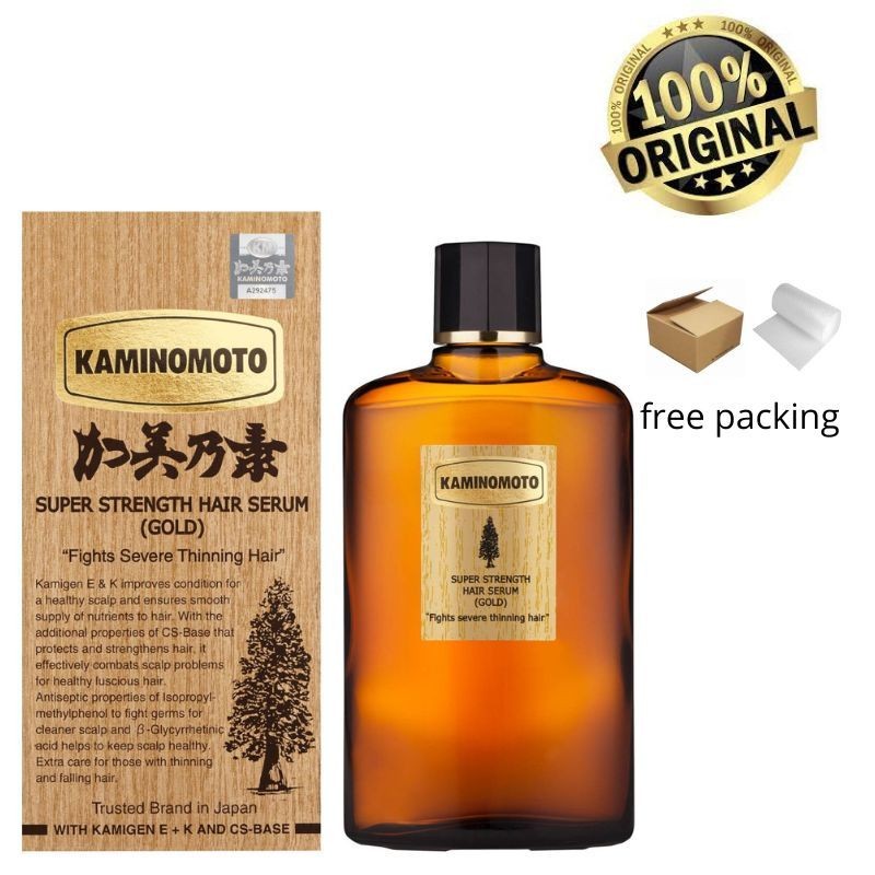 Kaminomoto Hair Growth Tonic Gold/ Hair Loss Hair Growth Serum Original Jepang/ BPOM
