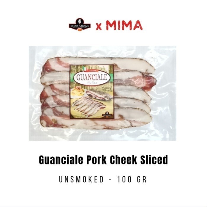 

Sven's Choice Guanciale Pork Cheek Sliced 100gr
