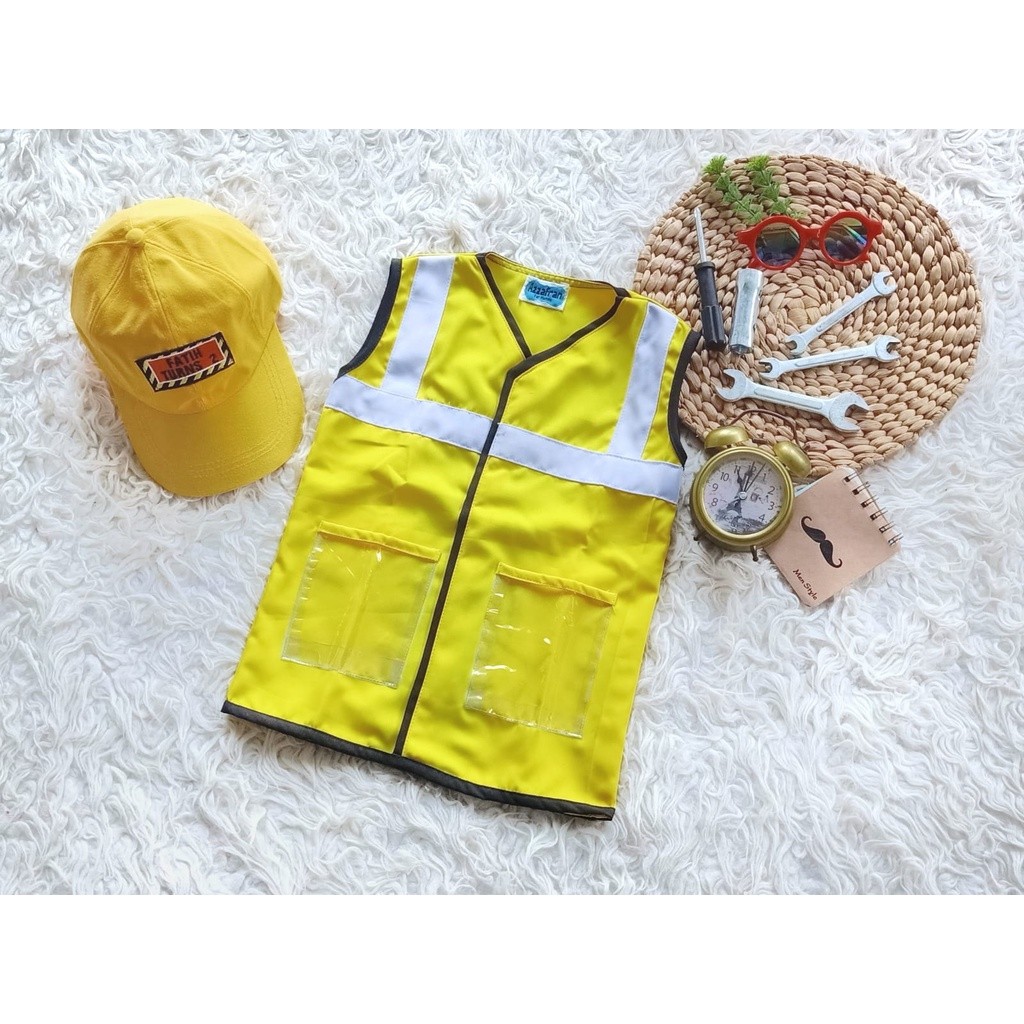 Vest Kontraktor kostum anak laki laki rompi kontraktor kostum anak rompi proyek Vest Proyek