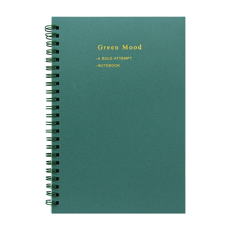

A5 Vintage Spiral Notebook, 80 Sheets/160 Pages Memo Journal Diary Notebook Spiral Design for Students Office Business