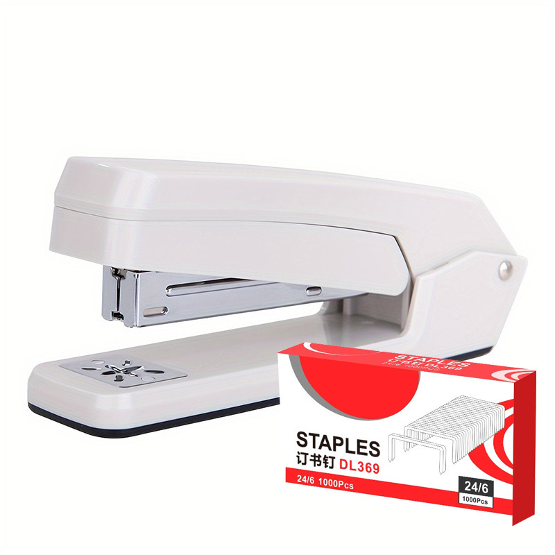 

1PC 360-Degree Rotating Stapler -Can Bind 25 Sheets Of Paper At A Time， For Office - Ideal Gift for Students & Professionals
