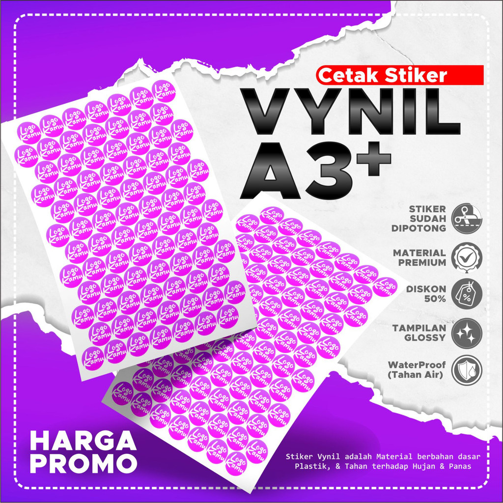 

Cetak Stiker A3 | Cetak Stiker Label | Cetak Stiker Vinyl A3+
