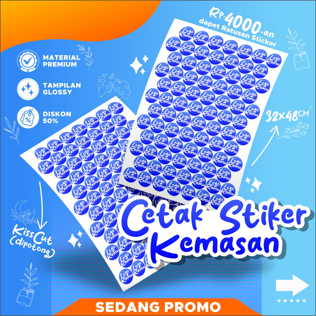 

Cetak Sticker Chromo Custom | Stiker Label | Stiker Kemasan | Stiker Logo A3