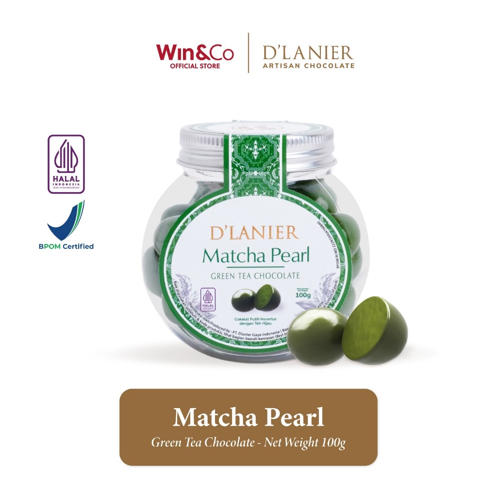 

D'Lanier Matcha Pearl with Green Tea Chocolate - 100 gr