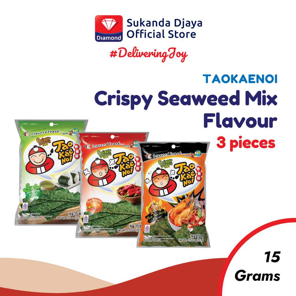 

Tao Kae Noi Rumput Laut Crispy Seaweed Mix Flavour 15 gr