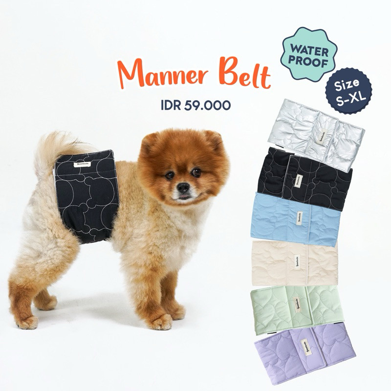 Pawlovin - Manner Belt / Penutup Pampers Anjing Premium Waterproof