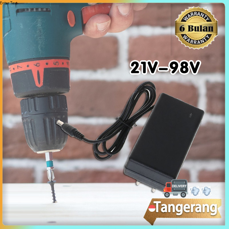 Charger Bor Batrai Charger Bor Cordless 21v - 98v Baterai Casan Adaptor