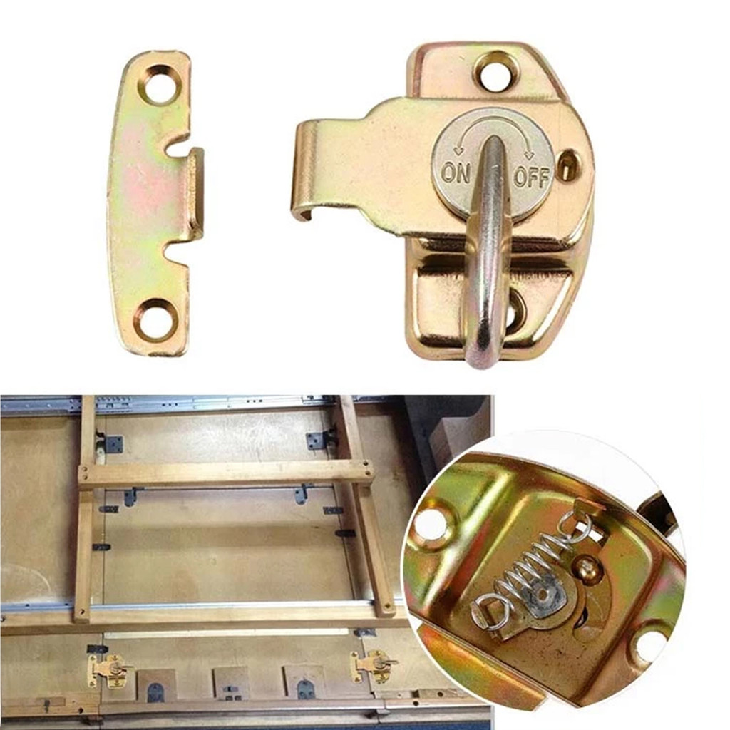 Grendel pintu Table Lock Geser Kunci Pintu Sliding Kayu Grendel Slot Pintu Jendela Grendel Putar Slo
