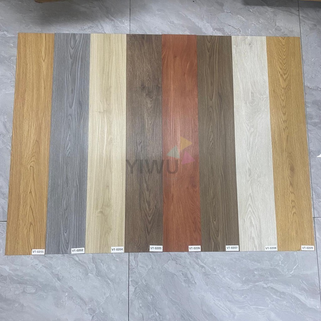 Rona WOOK LVT lantai vinyl 2mm 5.0148m2  dan 3mm 3.343m2 non stiker Yiwutrading anti gores dan anti 