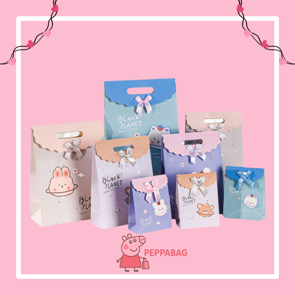 

Paper Bag Pita Paperbag Kecil Tas Kertas Kantong Baju Bingkisan Hadiah HBD Ada Perekat - ES0454