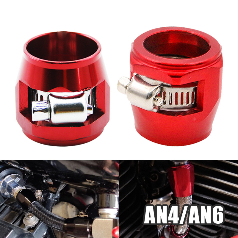 【New Arrivals】Aluminium Klem Selang Bensin Hose Clamp Selang Bensin Klem Selang CNC AN4/AN6