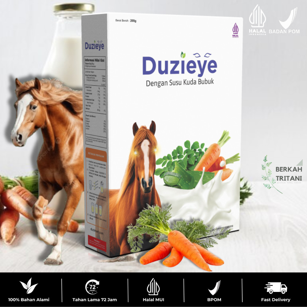 

Duzi Eye - Susu Kuda Lombok Nutrisi Kesehatan Mata Ekstrak Herbal