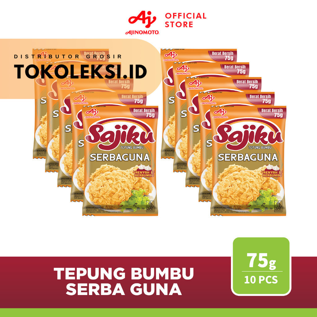 

1 Sachet Sajiku® Tepung Bumbu Serba Guna Sachet 75g (10pcs).