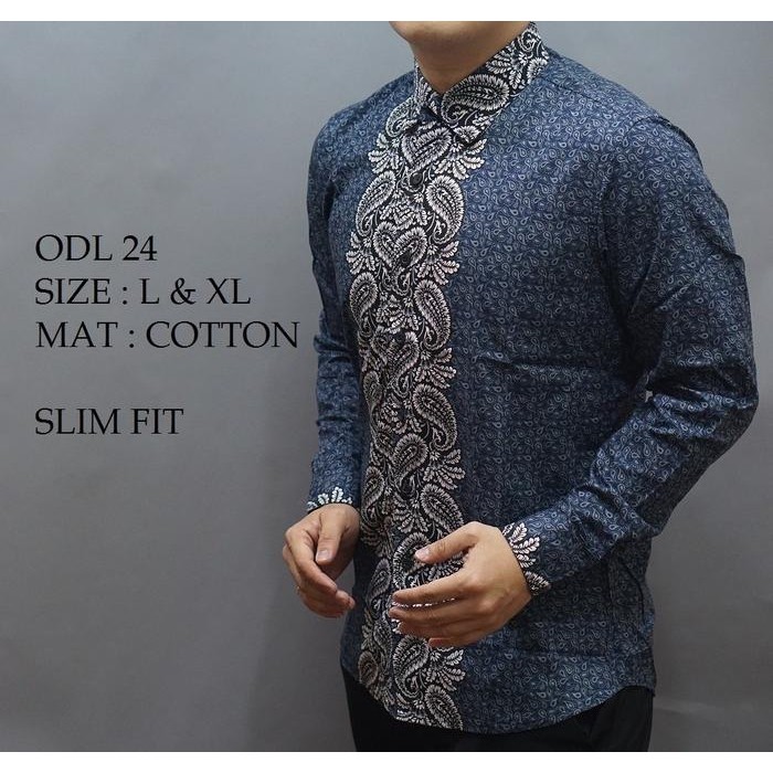 KEMEJA PRIA BATIK SLIM FIT MEWAH ODL 24