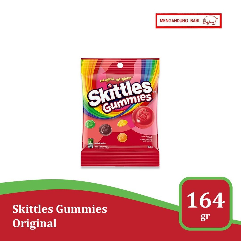 

Skittles Gummies Original 5.8 oz - permen kenyal import USA
