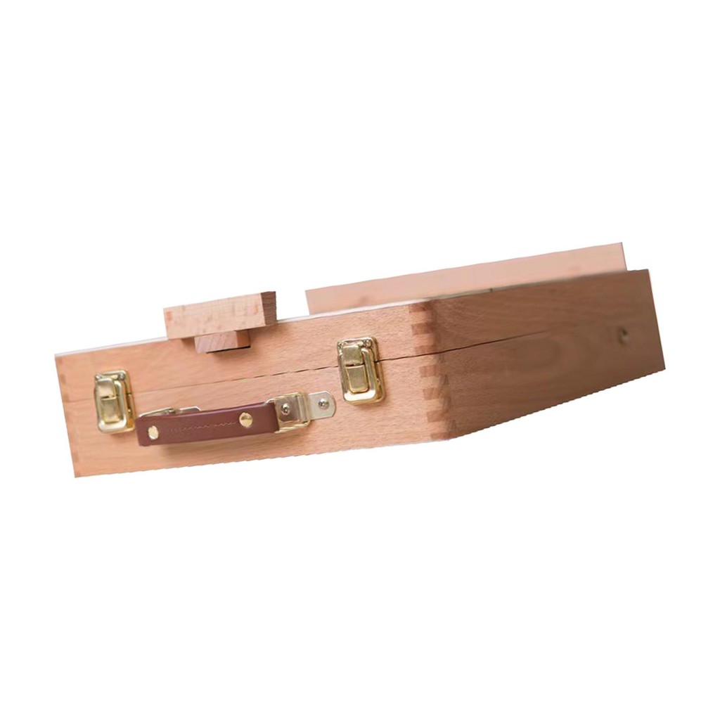 

Wooden Art Easel Box, Wood Tabletop Easel, Sketch Easel Desktop Easel for Drawing, Portable with Handle