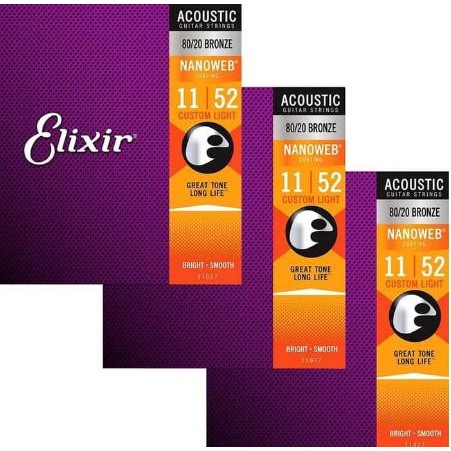 Paket Lengkap Senar String Gitar Klasik Akustik Elixir Import Original