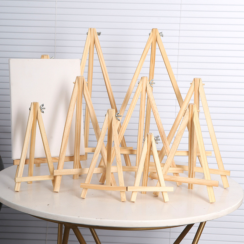 

Triangle easel, pine oil painting stand, oil painting stand, lightweight and portable