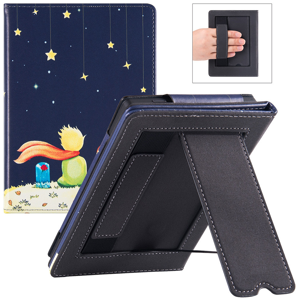 Stand Case for Onyx Boox Go 6 e-Reader (2024 Released) - with Hand Strap,Auto Sleep/Wake,PU Leather 
