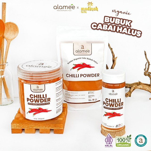 

Bumbu Cabe Cabai Bubuk Kering Halus Pedas Chilli Seasoning Powder Cabai Rempah Murni Asli Dapur 250g madinah