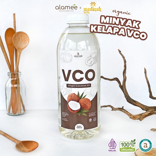 

ALAMEE Virgin Coconut Oil Minyak Kelapa Murni Extra VCO Asli Dapat Diminum Organik Masak Minum madinah