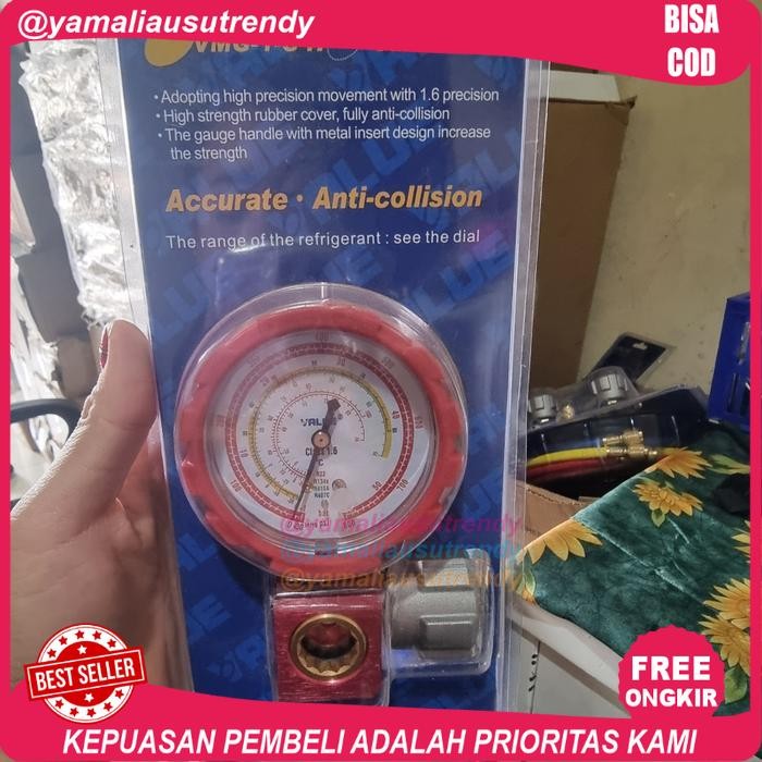 PROMO Manifold Single Value High Type : VMG-1-S-H Freon : R22 / R134A / R404 - 800Psi