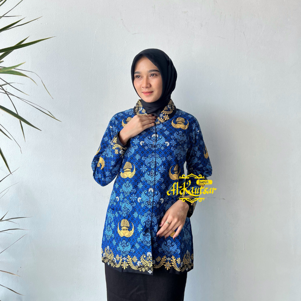 NEW MOTIF KORPRI PURING WANITA KEMEJA KORPRI PRIA