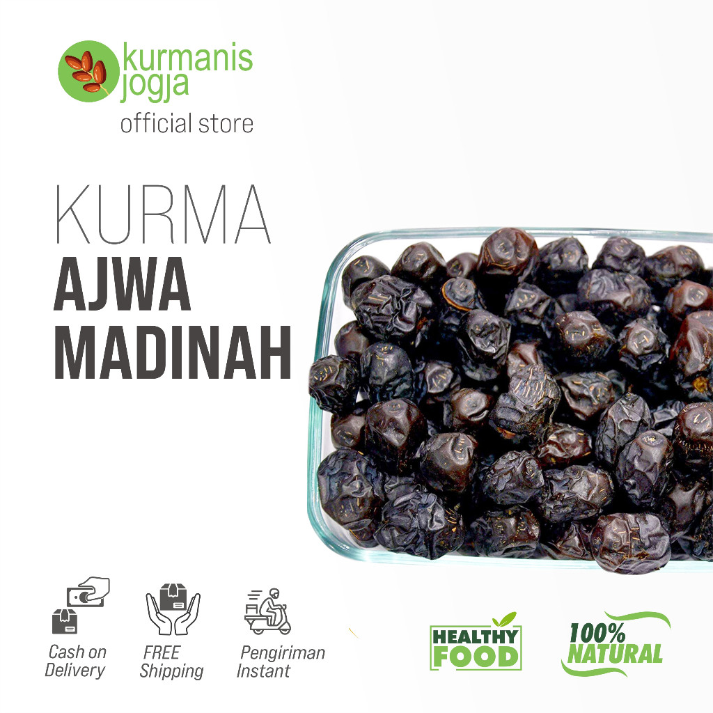 

Kurma Ajwa Nabi Madinah Super 100 % Original Organik Berkualitas - Oleh oleh Haji dan Umroh