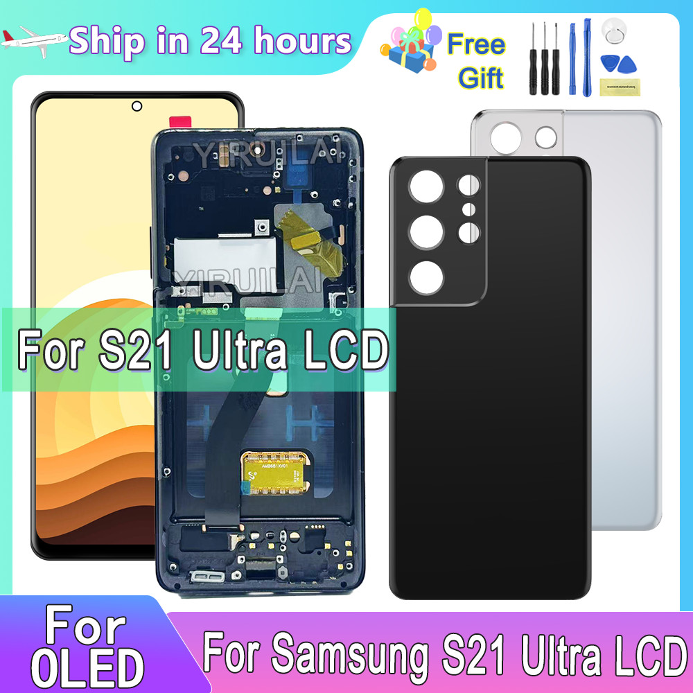 6.67''OLED For Samsung S21 Ultra 5G G998 G998U LCD Display Touch Screen Digitizer For Samsung S21Ult