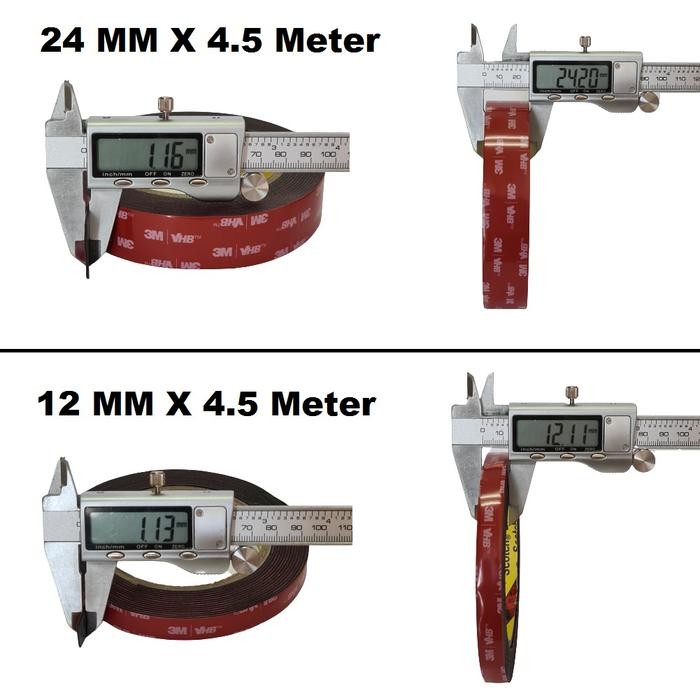 

Double Tape 3M VHB Automotive Doubletape Hitam 12 MM x 4.5M / 24MM x 4.5M 4900 Tebal 1.1 MM 4.5 M - VHB 24MM Hitam
