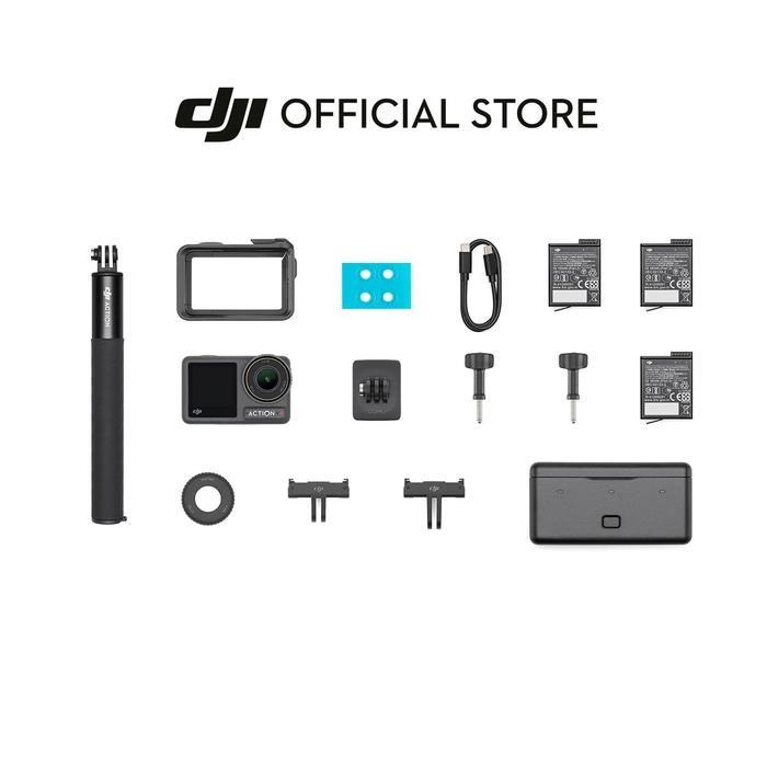DJI Osmo Action 4 - Action Camera 1/1.3-inch Sensor - Adventure Combo