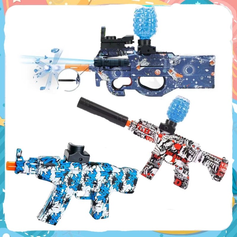High Speed Pistol Mainan Anak Baterai  Anak Mainan Peluru Gel Tembakan Blaster Gun Mainan Tembakan A