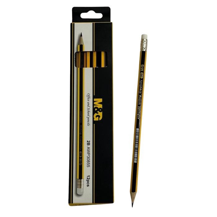 

M&G Pensil 2B Hex / Pensil 2B M&G Hex (1pak isi 12 pcs)
