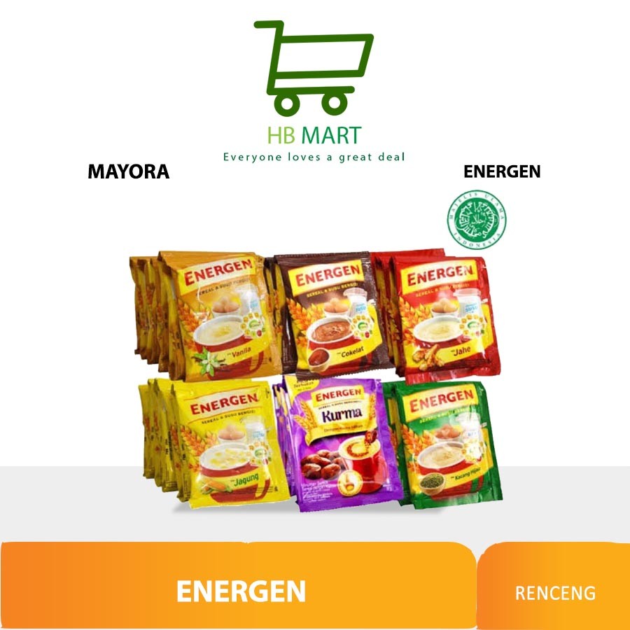 

ENERGEN SEREAL DAN SUSU / Minuman Energen Sereal 30 gram isi 10 pcs