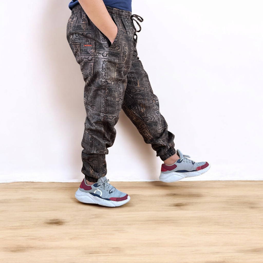 Celana Jogger Batik Pria Panjang Joger Pants Katun Premium Surya Teja CJ-29