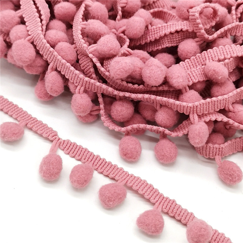 

2 yards Pom Lace Trim Ball Ribbon MINI Pearl pom Fringe Sewing Kintted Fabric Handmade DIY Craft Accessories