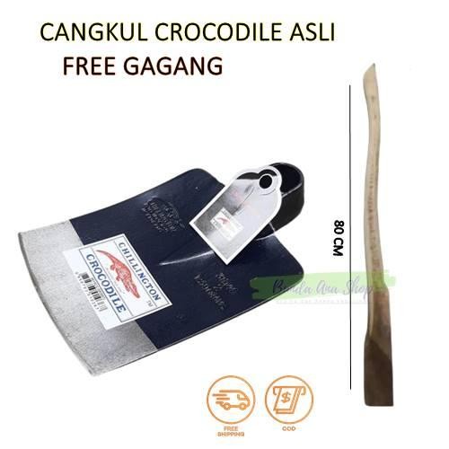 FREE GAGANG - Cangkul Asli Cap Buaya Mas Pacul Baja Carmen / pacul asl - Cap Buaya Mas