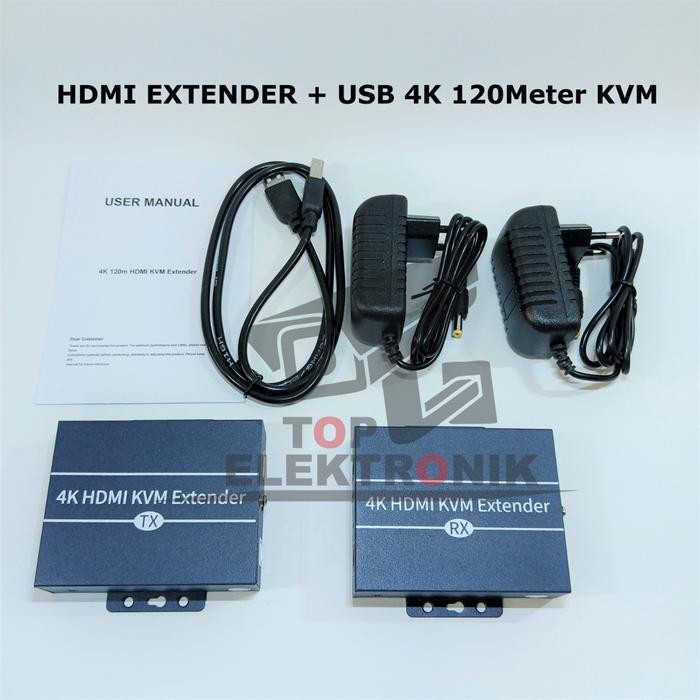 HDMI Extender + USB 4K 120Meter KVM TPELEKTRONIK