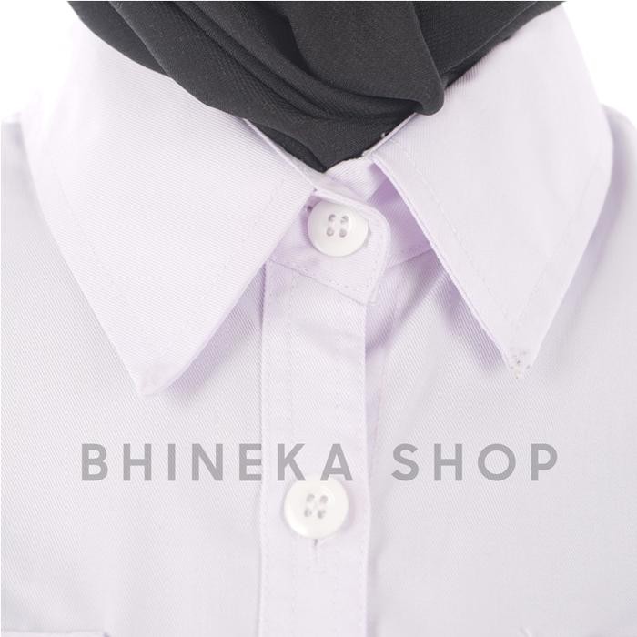 Kemeja Pdh Putih Wanita Kemeja Pns Putih Wanita Kerah Blazer Blazer Panjang - PDH KERAH DAUN, S